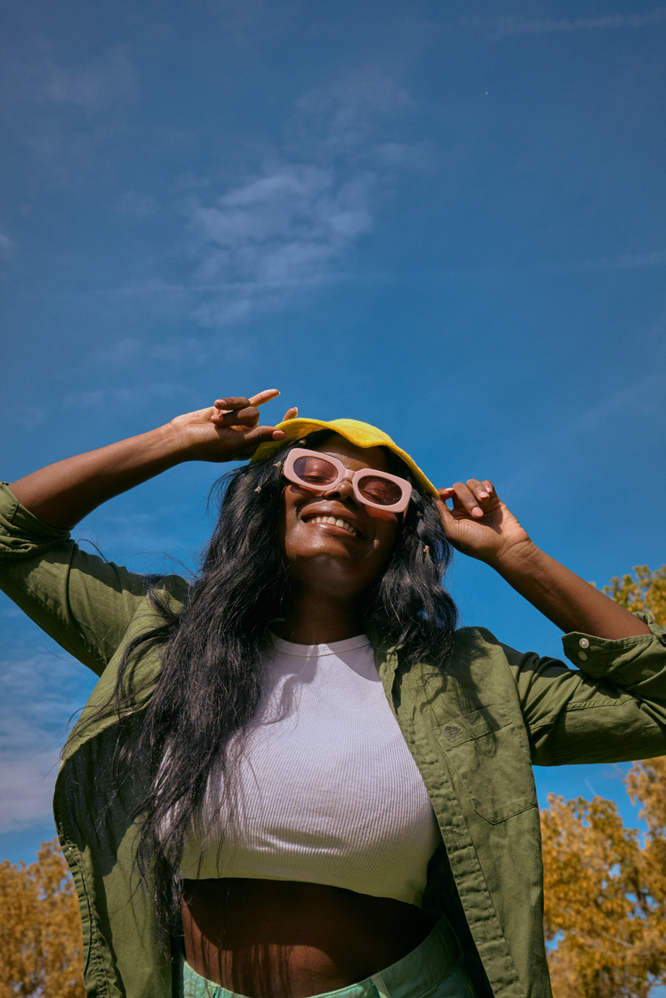 Portrait of Woman Outdoors